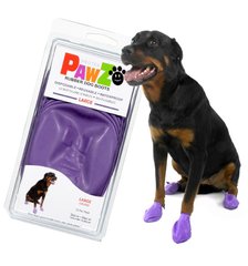 PawZ Гумове взуття-шкарпетки L розмір для собак середніх та велик порід