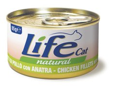 LifeCat консерва куриное филе с уткой для котов