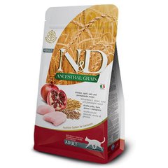 Farmina N&D Low Grain Cat Chicken & Pomegranate Adult - Низькозерновий сухий корм для дорослих котів з куркою та гранатом, 10 кг