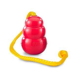 Kong Classic Конг Игрушка груша-кормушка с веревкой для собак, XL