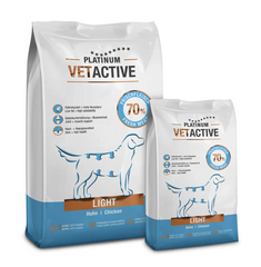 Platinum Vet Active Light Напіввологий дієтичний корм з куркою та рисом для дорослих собак всіх порід 15 кг
