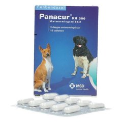 Panacur - Пігулки для дегельмінтизації собак, 500 мг, 10 пігулок