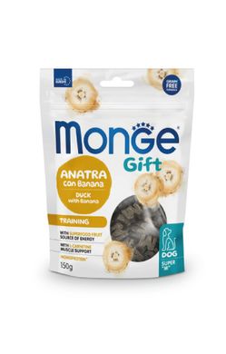 Monge Gift Dog Training Duck Лакомства для активных собак с уткой и бананом