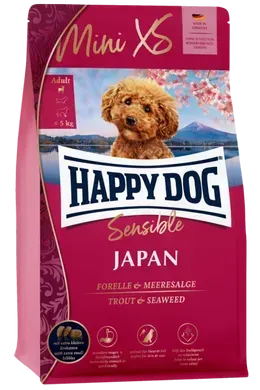 Happy Dog Sensible Mini XS Japan Сухий корм з куркою, фореллю та водоростями для собак дрібних порід вагою до 5 кг, 300 г
