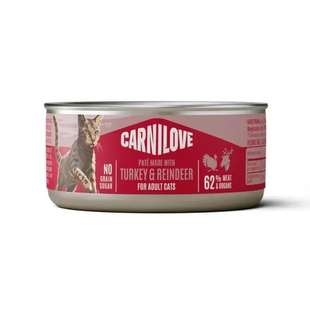 Carnilove Turkey & Reindeer Влажный корм с индейкой и северным оленем для кошек, 100 г