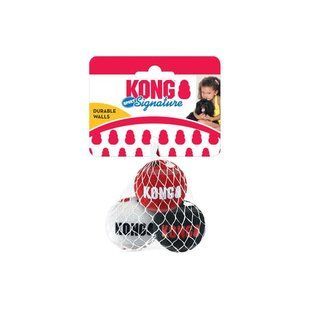 Kong Signature Sport Balls Конг Игрушка фирменные спорт мячи для собак 3 шт, М