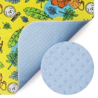 Misoko Многоразовая пеленка с джунглями для животных, 40х50 см, 1 шт желтая