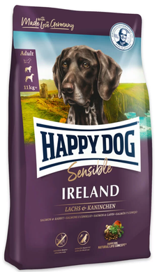 Happy Dog Sensible Ireland - Сухой корм с лососем и кроликом для взрослых собак с чувствительным пищеварением, 4 кг