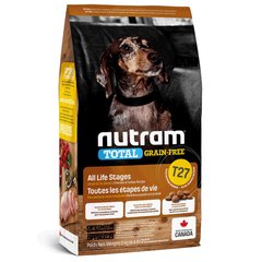 Nutram T27 Total GF Холістик, для собак дрібних порід всіх життевих стадій, з куркою та індичкою, без зерновий 20кг