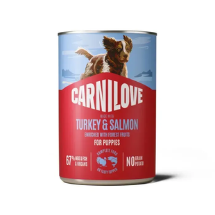 Carnilove Salmon & Turkey Влажный корм с лососем и индейкой для щенков, 400 г