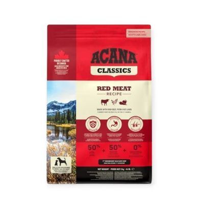 Acana Red Meat Recipe Dog Сухий корм з красним м'ясом для собак всіх порід та всіх стадій життя, 2 кг
