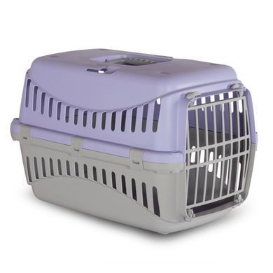 MP Bergamo Gipsy 2 large Lilla Переноска з пластиковими дверцятами 58х38х38 см для собак та котів, бузковий