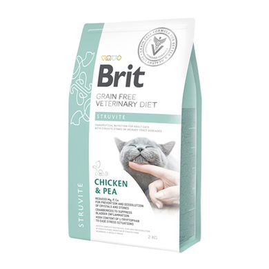 Brit Grain-Free VetDiets Cat Struvite - Дієтичний збалансований сухий корм для котів із захворюванням сечовивідних шляхів, 400 г