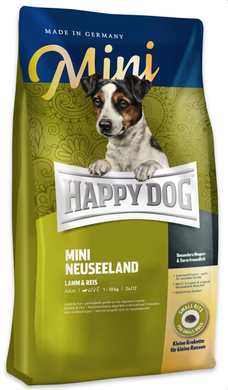 Happy Dog Mini Neuseeland - Сухий корм з ягням та рисом для собак дрібних порід з чутливим травленням, 1 кг