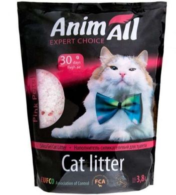 Animall Cat litter Pink petal Наполнитель силикагелевый Розовый лепесток для кошачьего туалета, 3,8 л (1,62 кг)