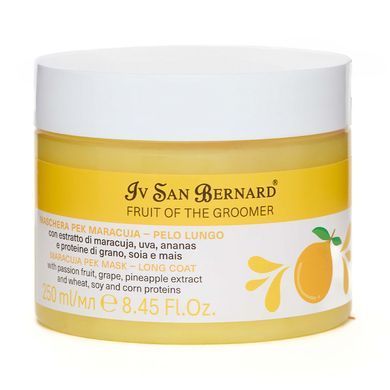 Iv San Bernard Frutta Maracuja Маска с экстрактами маракуи, винограда и ананаса для длинной шерсти для кошек и собак, 250 мл