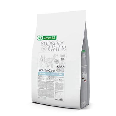 Nature's Protection Superior Care White Cats Grain Free with Herring Adult all breeds Сухой беззерновой корм с сельдью для взрослых кошек всех пород, 7 кг