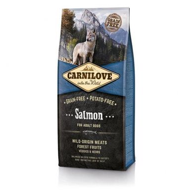 Carnilove Salmon Adult Dog  Полнорационный беззерновой корм с лососем для взрослых собак всех пород