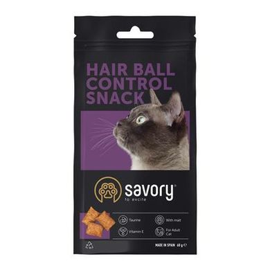 Savory Snack Hair-ball Control - Лакомство для контроля образования шерстяных комочков ЖКТ кошек