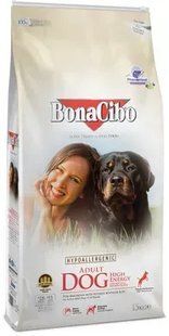 BonaCibo Adult Dog High Energy Сухий корм із м'ясом курки та анчоусами для активних дорослих собак усіх порід, 15 кг