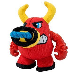 Croci Warriors Bull Plush Іграшка Бик казкові воїни пищалка для собак, 18х12х12 см