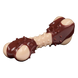AnimAll GrizZzly Игрушка Кость шипованная с ароматом мяса для собак, цвет коричневый, M 13,5х5,7х4,9 см