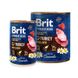 Brit Premium by Nature Turkey with Liver - Мясной паштет из индейки с индюшиной печенью для собак, 400 г