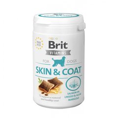 Brit Vitamins Skin and Coat Вітаміни для шкіри та вовни собак, 150 г