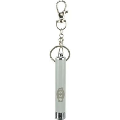 Trixie Catch the Light LED Pointer Іграшка лазерна указка з малюнком рибки для котів, 8 см, сірий