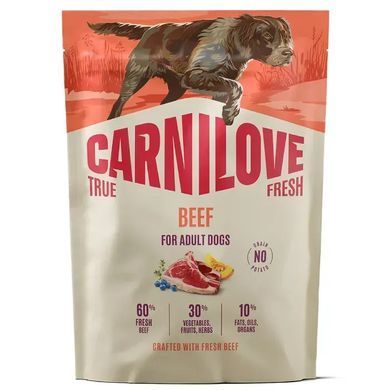 Carnilove True Fresh Beef Сухий корм з яловичиною для cобак, 1,5 кг