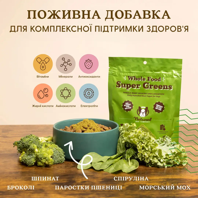 Natural Dog Company Super Greens Granules Суперфуд для собак смесь гранул зелени, 228 г