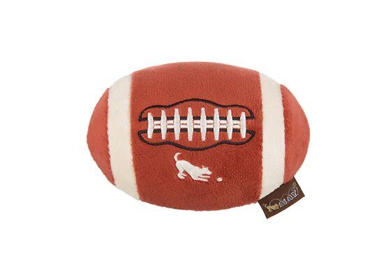 Pet Play Back to School Collection Football Мягкая игрушка Регбийный мяч для собак