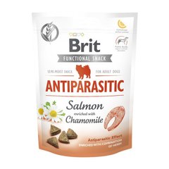 Brit Care Functional Snack Antiparasitic Salmon Функціональні напівм'які ласощі з лососем з антипаразитарним ефектом для собак