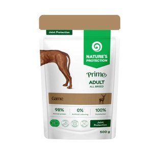 Nature's Protection Prime Joint Protection Adult Dogs Game Влажный корм с дичью для защиты суставов собак, 500 г