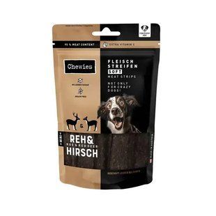 Chewies Fleischstreifen Soft М'ясні натуральні ласощі 100% Козуля та оленина для собак, 150 г