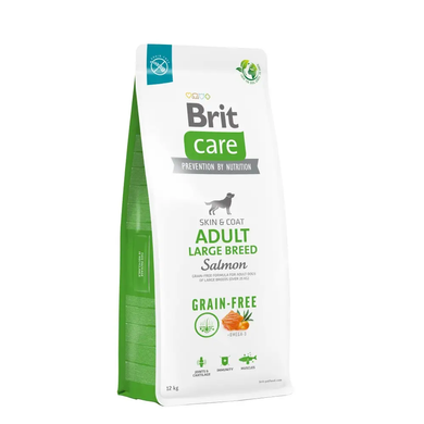 Brit Care Dog Grain-free Adult Large Breed - сухий беззерновий корм з лососем для дорослих собак великих порід, 12 кг