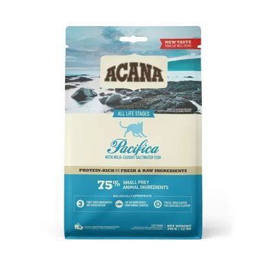 Acana Pacifica Cat Сухий корм з рибою для дорослих котів, 340 г