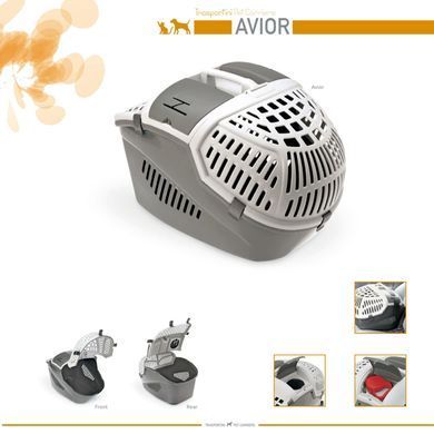 MPS Avior Серая Переноска для кошек и собак, 57.5x39.5x40.5 см