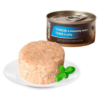 AnimAll Tuna in jelly Влажный корм для кошек тунец в желе, 85 г