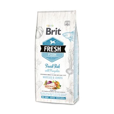 Brit Fresh Fish with Pumpkin Adult Large Muscles & Joints - Сухий корм зі свіжою рибою та гарбузом для дорослих собак великих порід, 2,5 кг