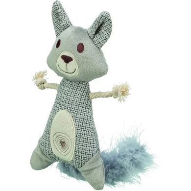 Trixie Raccoon XXL Іграшка Єнот з пір'ям та котячою м'ятою для котів, сірий