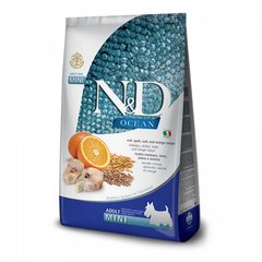 Farmina N&D Low Grain Ocean ADULT MINI  - Низькозерновий сухий корм для собак дрібних порід із тріскою та апельсином, 7 кг