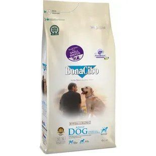 BonaCibo Adult Dog Small Breed Chicken & Rice with Anchovy Сухий корм з м'ясом курки, анчоусами та рисом для дорослих собак дрібних порід, 4 кг