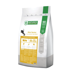 Nature's Protection Mini Senior for 7 years and older Small Breed Dogs with Poultry Сухий корм для дорослих собак малих порід від 7 років, 7,5 кг