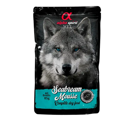 Alpha Spirit Sea Bream Mousse Альфа Спирит Влажный корм из дорадо для взрослых собак, 85 г