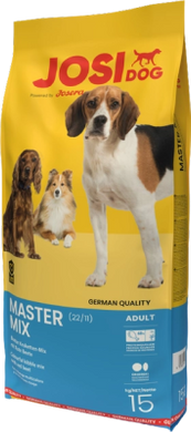 Josera JosiDog Master Mix - Сухой корм для взрослых собак всех пород с нормальной активностью, 15 кг