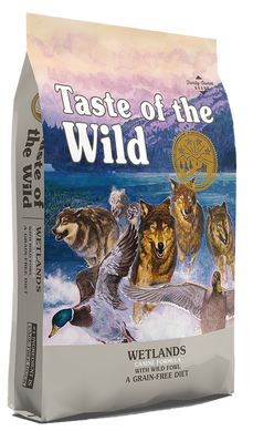 Taste of the Wild Wetlands Сухой беззерновой корм с уткой и перепелами для взрослых собак 2 кг