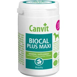 Canvit Biocal Plus Maxi for dogs Вітаміно-мінеральний комплекс для кісток та суглобів для собак великих порід, 230 г