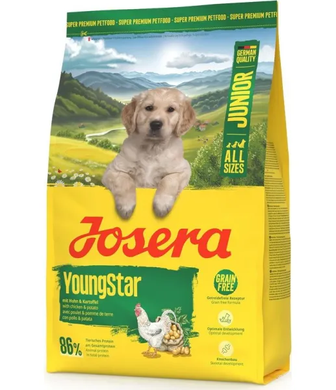 Josera A/S Junior YoungStar Беззерновий сухий корм для цуценят всіх порід, 900 г