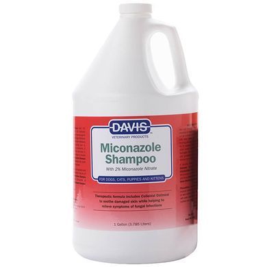 Davis Miconazole Shampoo Девіс Шампунь лікувальний з 2% нітратом міконазолу для собак і котів, 3,8 мл
